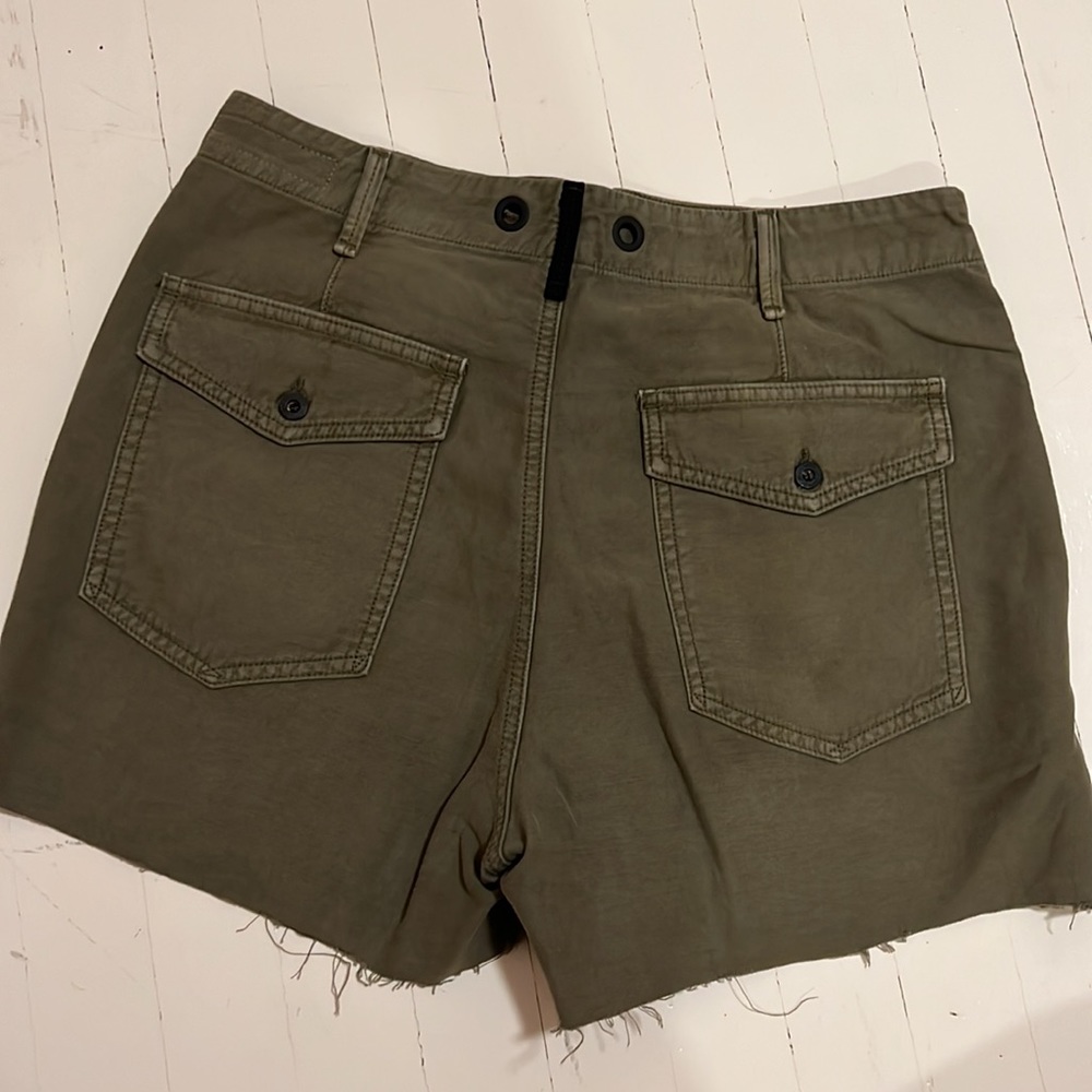 Rag And Bone High Waisted Cutoff Cargo Shorts, Si… - image 2